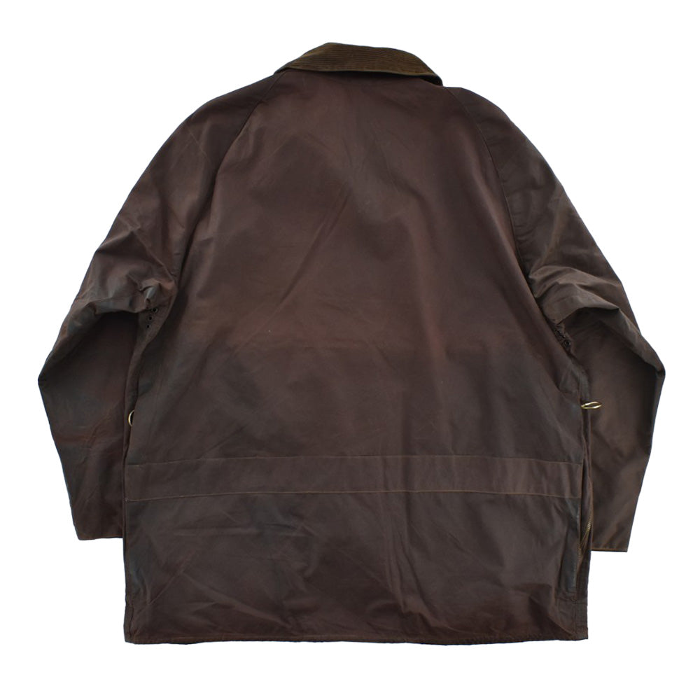 90's Barbour 旧3ワラント "BEAUFORT" オイルドジャケット フード&ピンバッジ付き 260929H