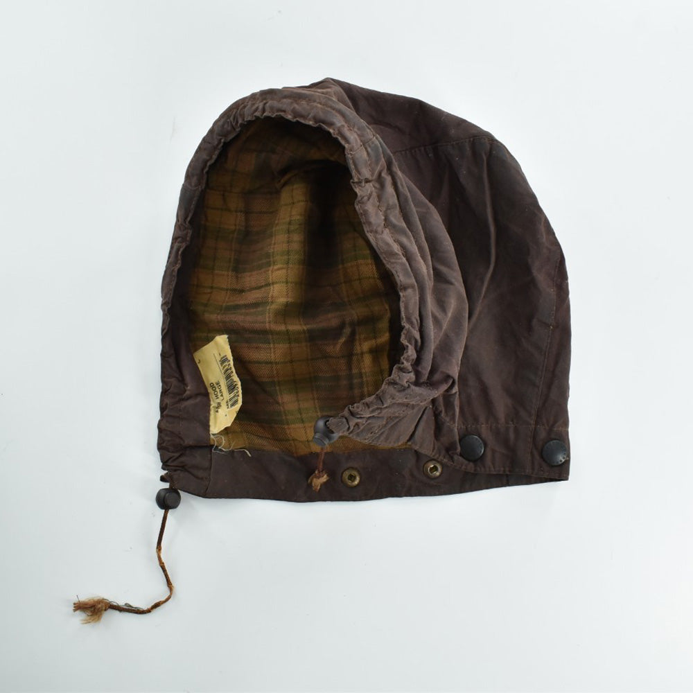 90's Barbour 旧3ワラント "BEAUFORT" オイルドジャケット フード&ピンバッジ付き 260929H