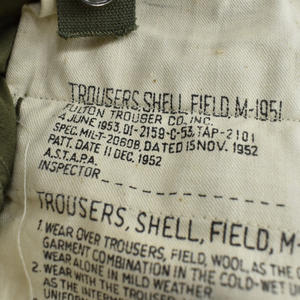50's US ARMY M-51 Field Trousers ミリタリーパンツ 極上 2600529H