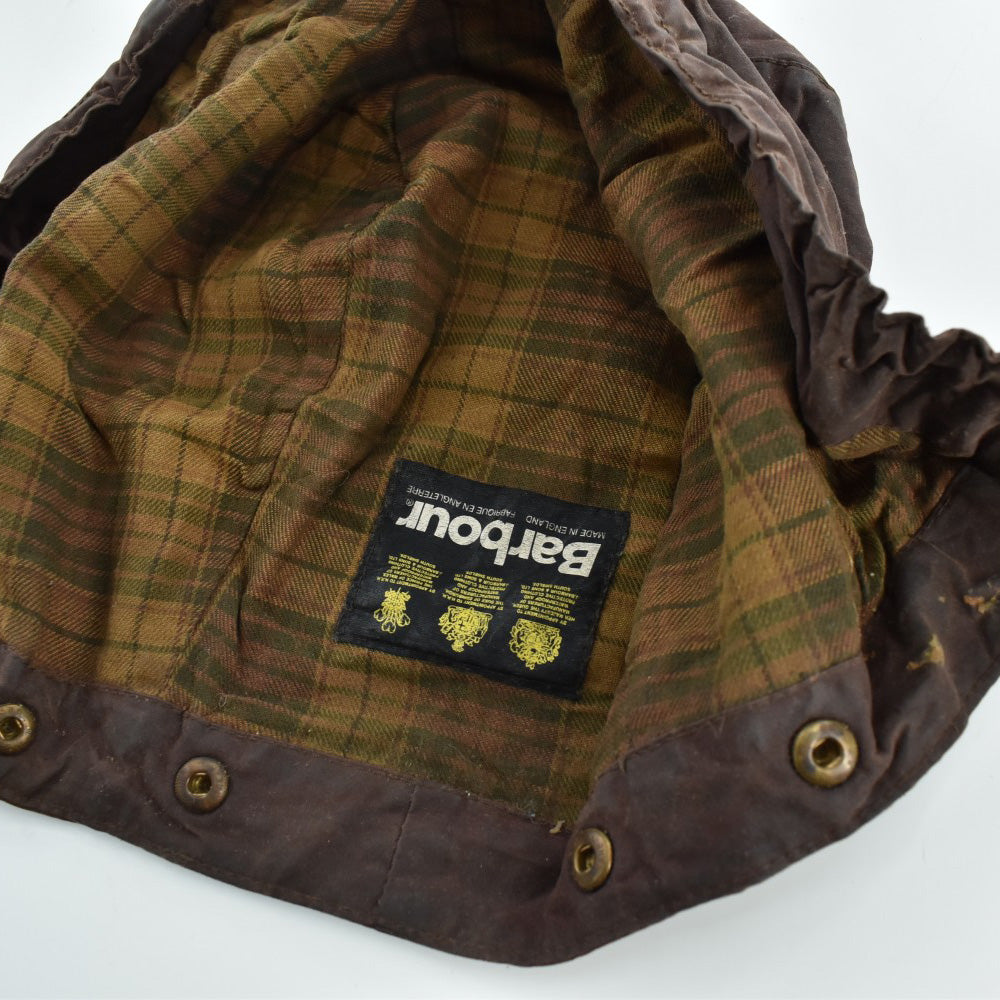 90's Barbour 旧3ワラント "BEAUFORT" オイルドジャケット フード&ピンバッジ付き 260929H