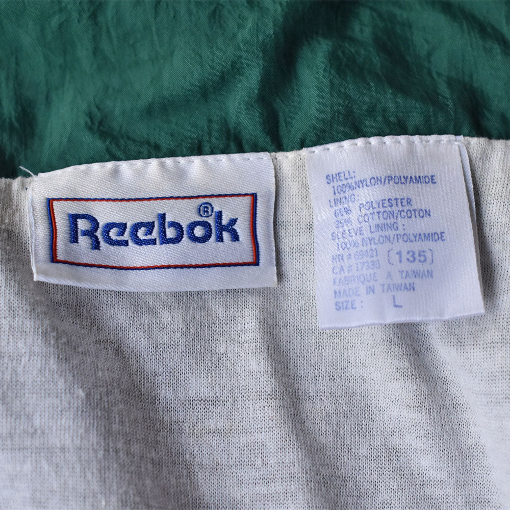 90’s Reebok 裏地付き ビッグロゴ ナイロン トラックジャケット 240526