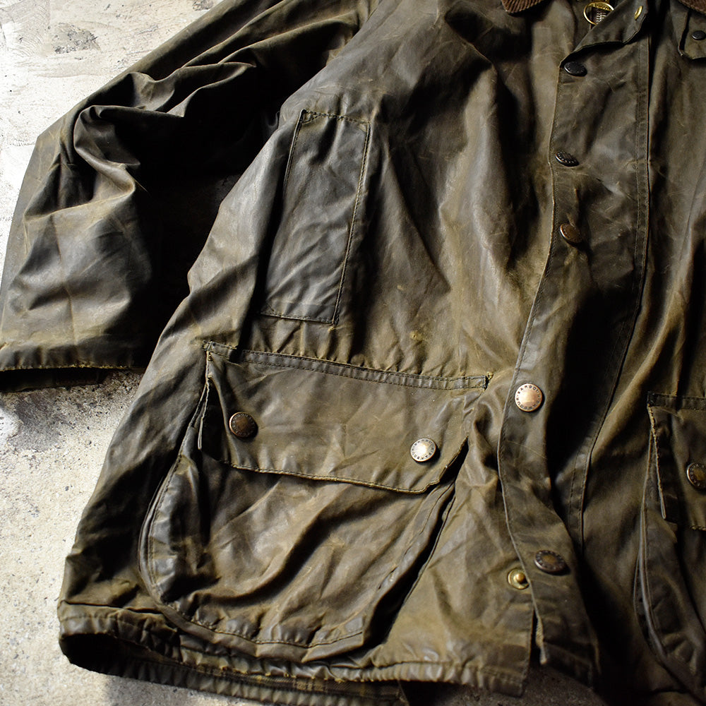 90's Barbour “BEAUFORT” オイルドジャケット 旧3ワラント イングランド製 241220H