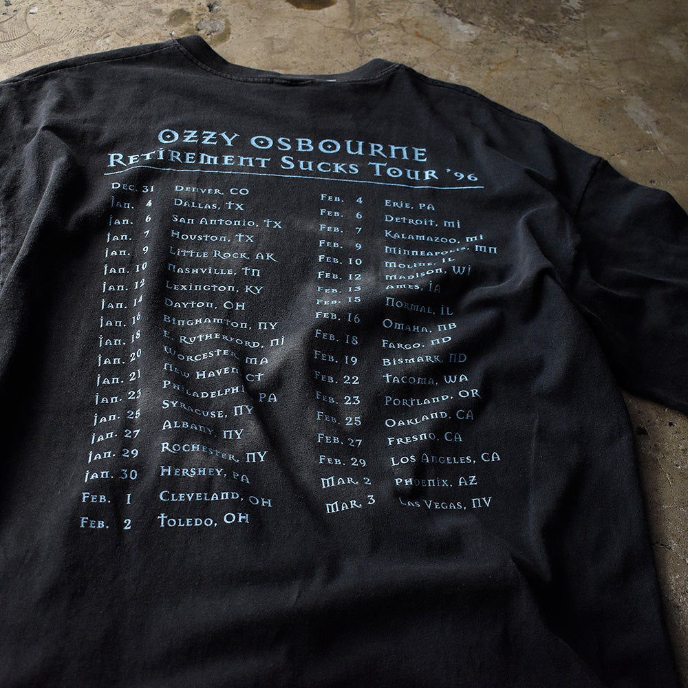 90's Ozzy Osbourne “RETIREMENT SUCKS“ Tour Tシャツ 240505H
