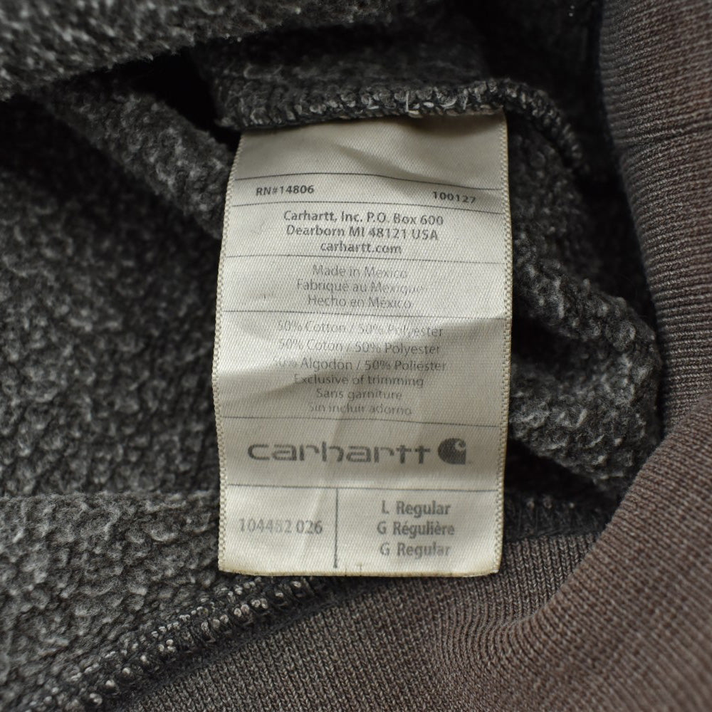 Y2K Carhartt 鬼フェード 袖ロゴ プルオーバーパーカー 260925H