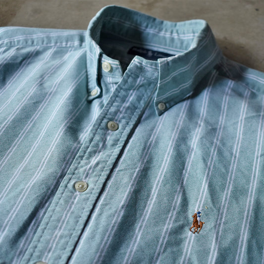 Ralph Lauren/ラルフ ローレン “CLASSIC FIT” ストライプ ボタンダウンシャツ 230507