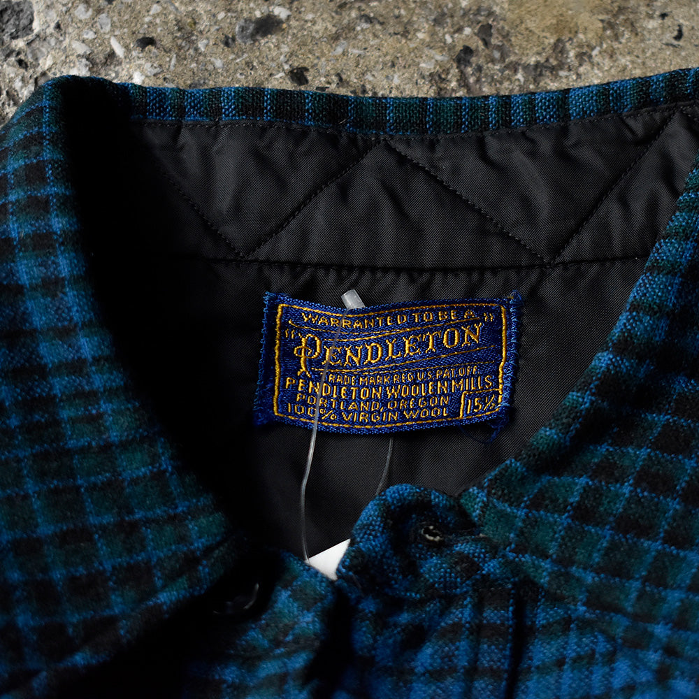 60's Pendleton ウール チェック柄シャツ USA製 240208H