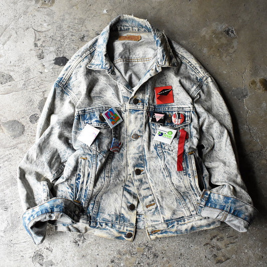 90's Badge！ Levi's 70507-0219 ケミカルウォッシュ デニムジャケット USA製 241019H