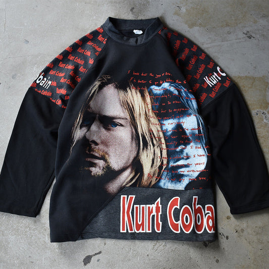 90's デッドストック！ NIRVANA "Kurt Cobain" ラグラン スウェット EURO製 231028
