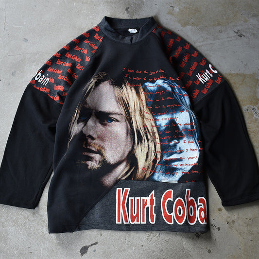 90's デッドストック! NIRVANA "Kurt Cobain" ラグラン スウェット EURO製 231028H