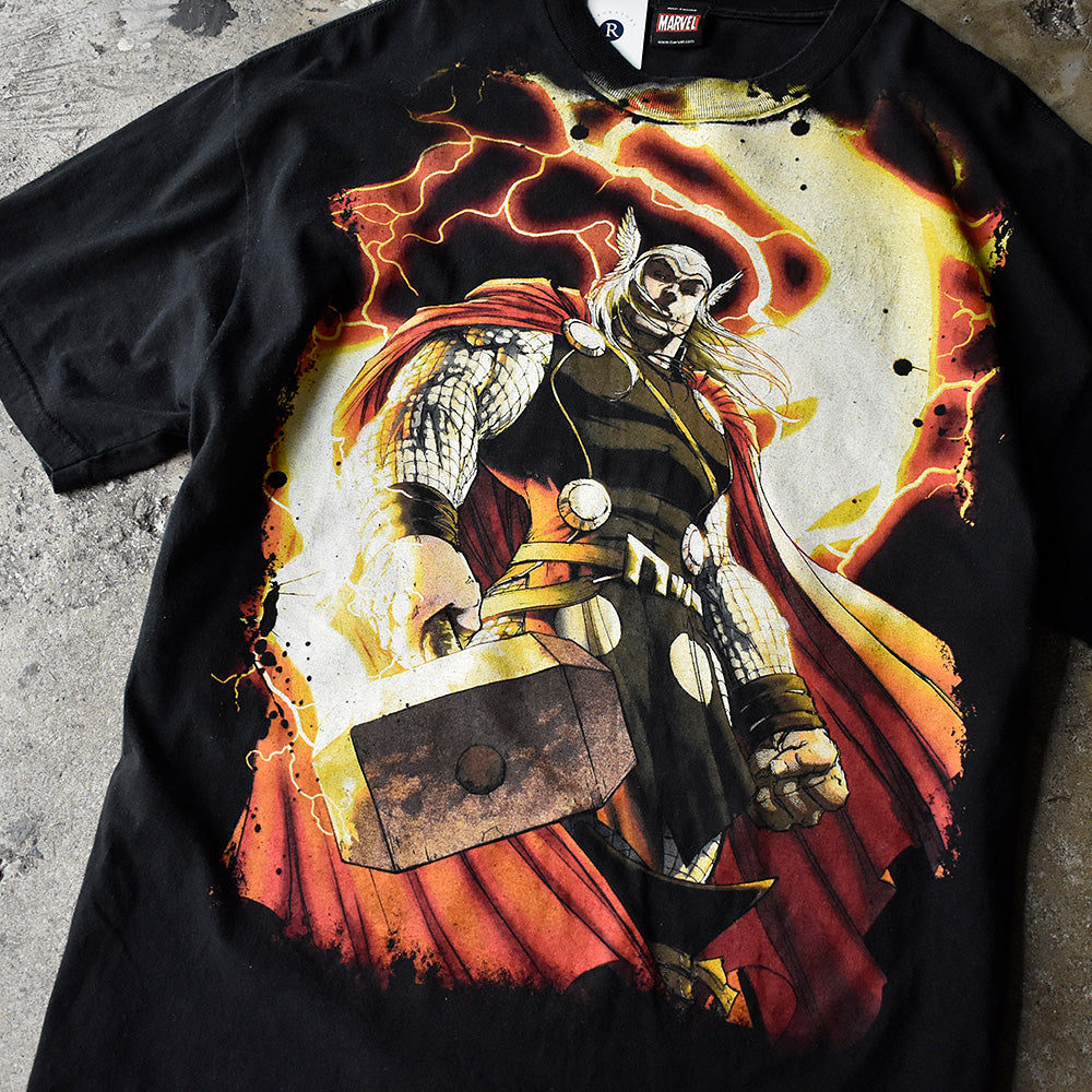 マーベル マイティ・ソー オールオーバープリント Tシャツ 2000年代初頭 古着