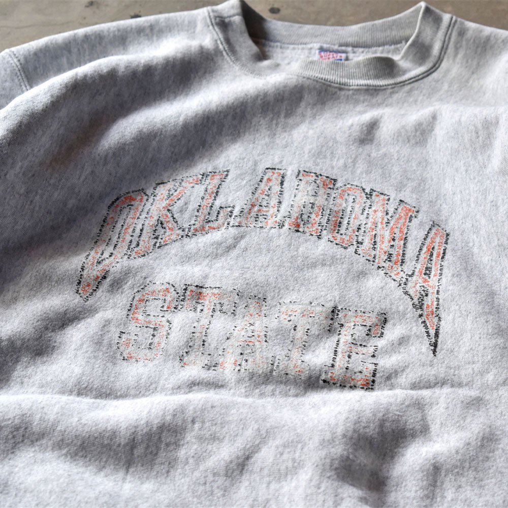 80-90’s SOFFE XXLサイズ！ “OKLAHOMA STATE” リバースタイプ スウェット USA製 240216