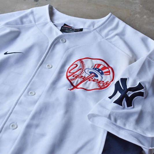 NIKE “MLB New York Yankees“ ベースボール ゲームシャツ USA製 240921H