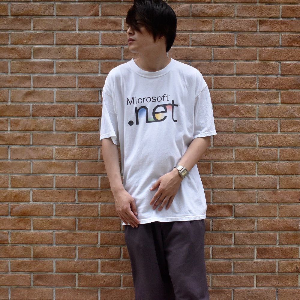 Y2K “Microsoft .net” 企業 Tシャツ 250718H