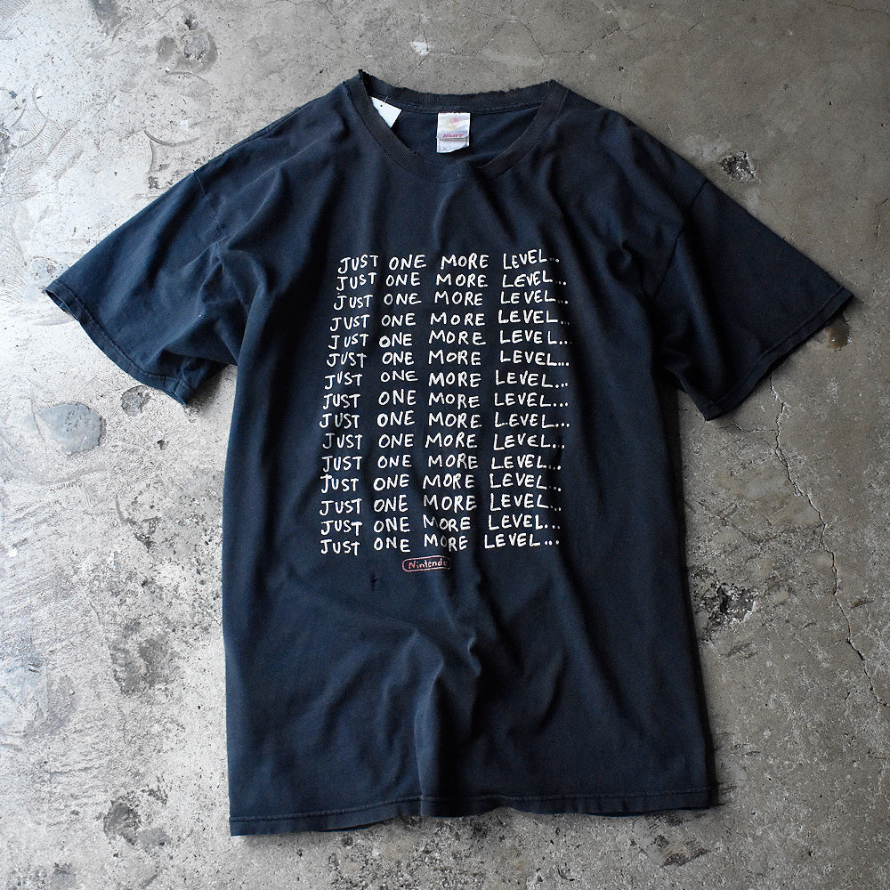 Y2K Nintendo 任天堂 “JUST ONE MORE LEVEL“ Tシャツ 240814H