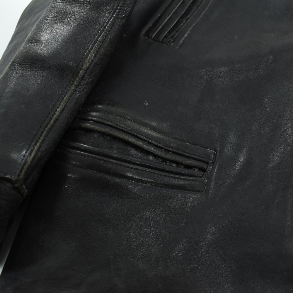 30’s GENUINE HORSEHIDE シングル レザーカーコート 260106H