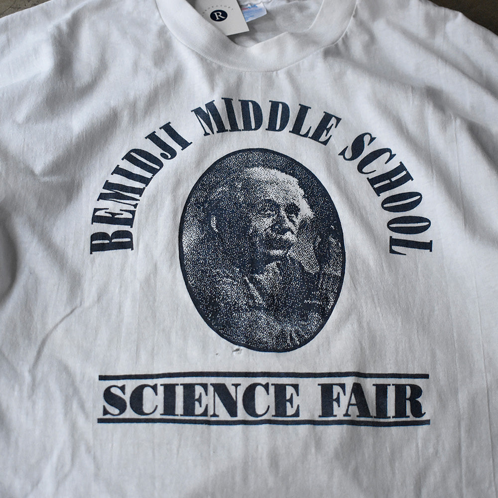 90's Bemidji Middle School Science Fair “アインシュタイン” Tシャツ USA製 250511H