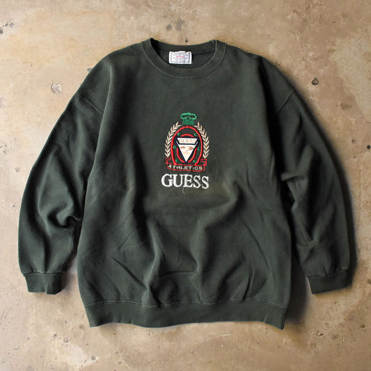 90’s GUESS 刺繍ロゴ スウェット USA製 250405
