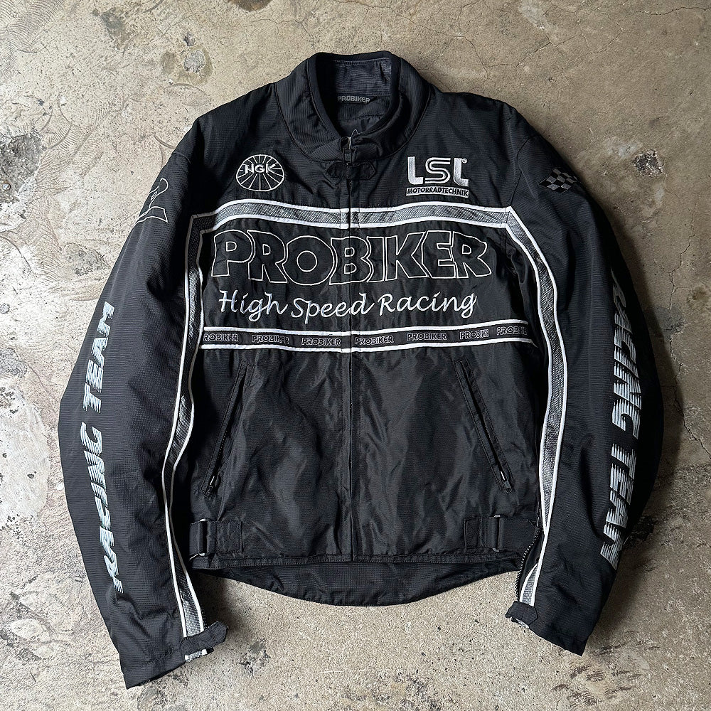 PROBIKER レーシングジャケット 2000年代 ブラック 古着