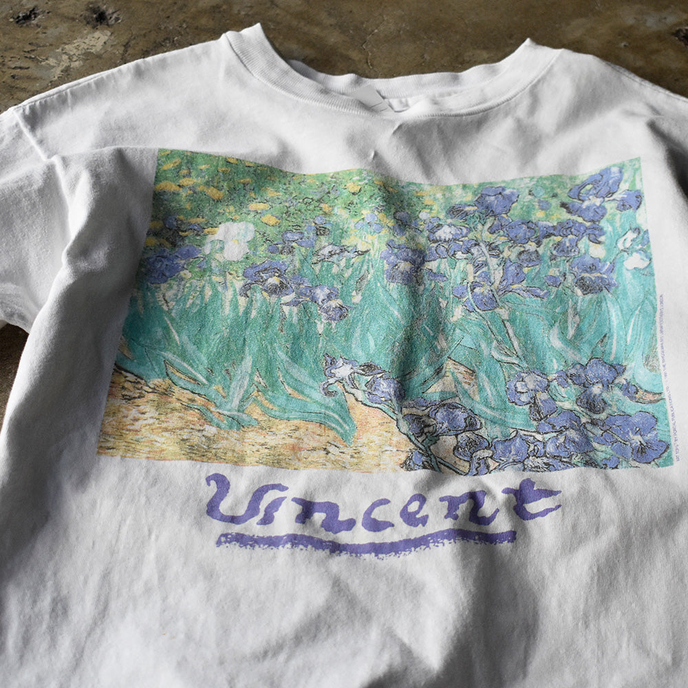 90’s Vincent Van Gogh “アイリス” art Tシャツ USA製 240316H