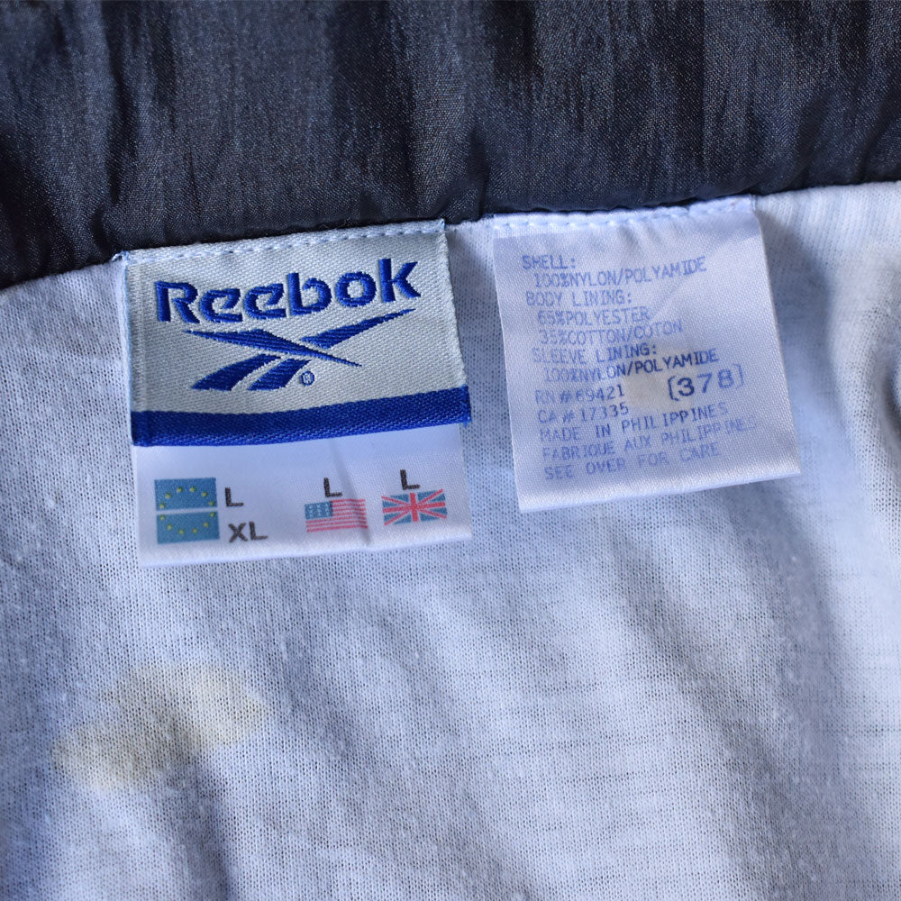 Y2K Reebok 裏地付き ナイロン トラックジャケット 240504