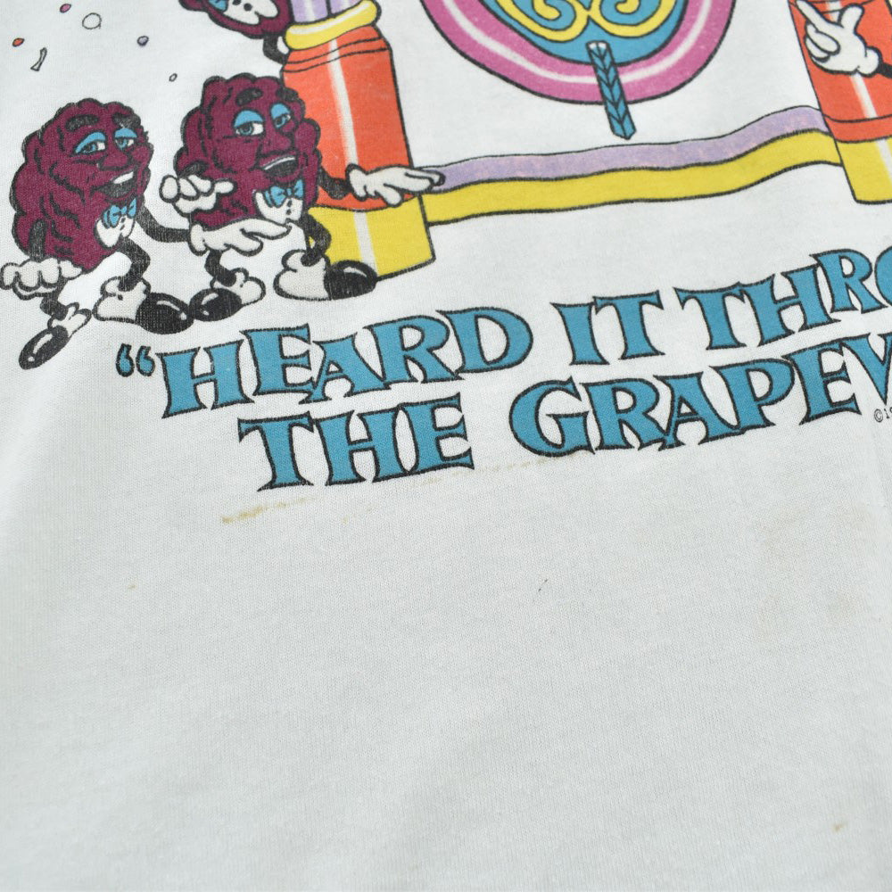 80's The California Raisins "HEARD IT THROUGH THE GRAPEVINE" キャラT 260922H