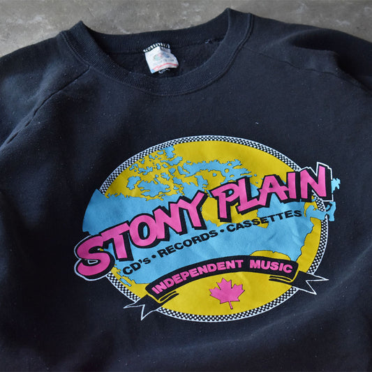 90’s STONY PLAIN レコード会社 企業系 スウェット USA製 240723