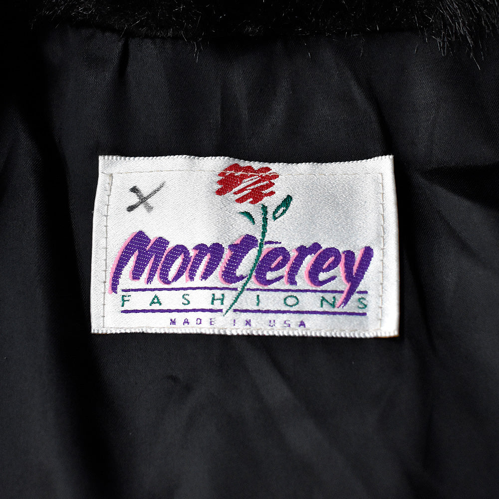 90's monterey フェイクファーコート USA製 240203H