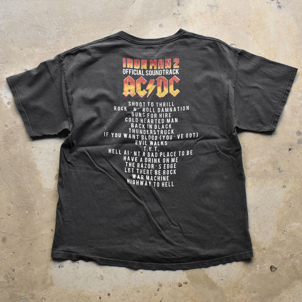 “AC/DC × IRON MAN 2” ムービー バンドTシャツ 240730