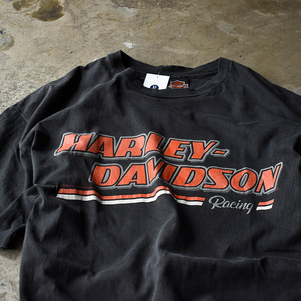 ハーレーダビッドソン レーシング Tシャツ 1990年 ブラック USA製 ヴィンテージ