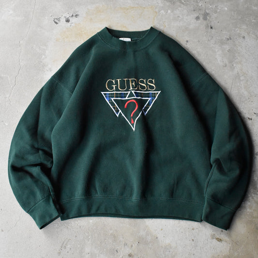 90's GUESS 刺繍ロゴ スウェット USA製 240912