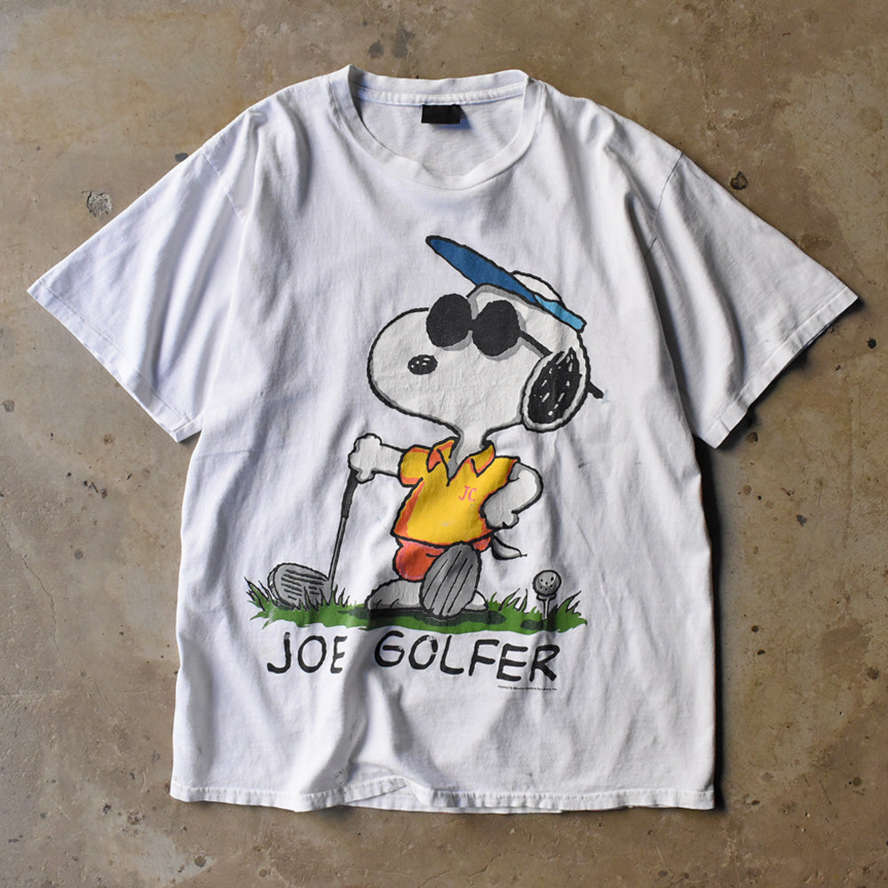 90’s “Peanuts / JOE GOLFER” スヌーピー キャラクター Tシャツ USA製 250511