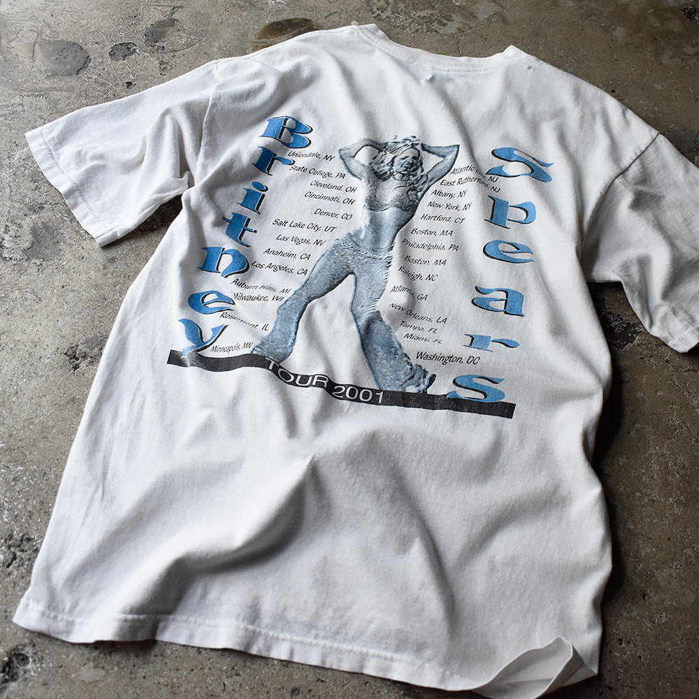 Y2K Britney Spears “Britney” Tour 2001 Tシャツ 240408H