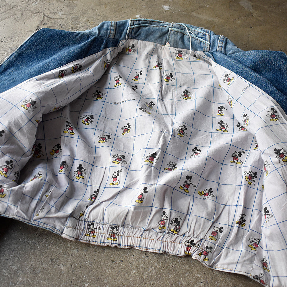 80’s Desigual “Mickey/アイコニックジャケット” パッチワーク デニムジャケット  250619H