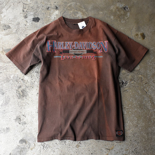 90's Harley-Davidson “LIVE to RIDE” Tシャツ 250529H