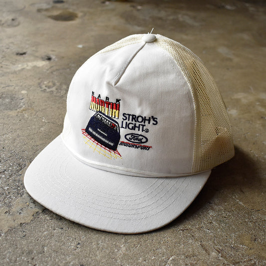 90's “MARK MARTIN×Ford” 刺繍 レーシング メッシュ キャップ 250804H