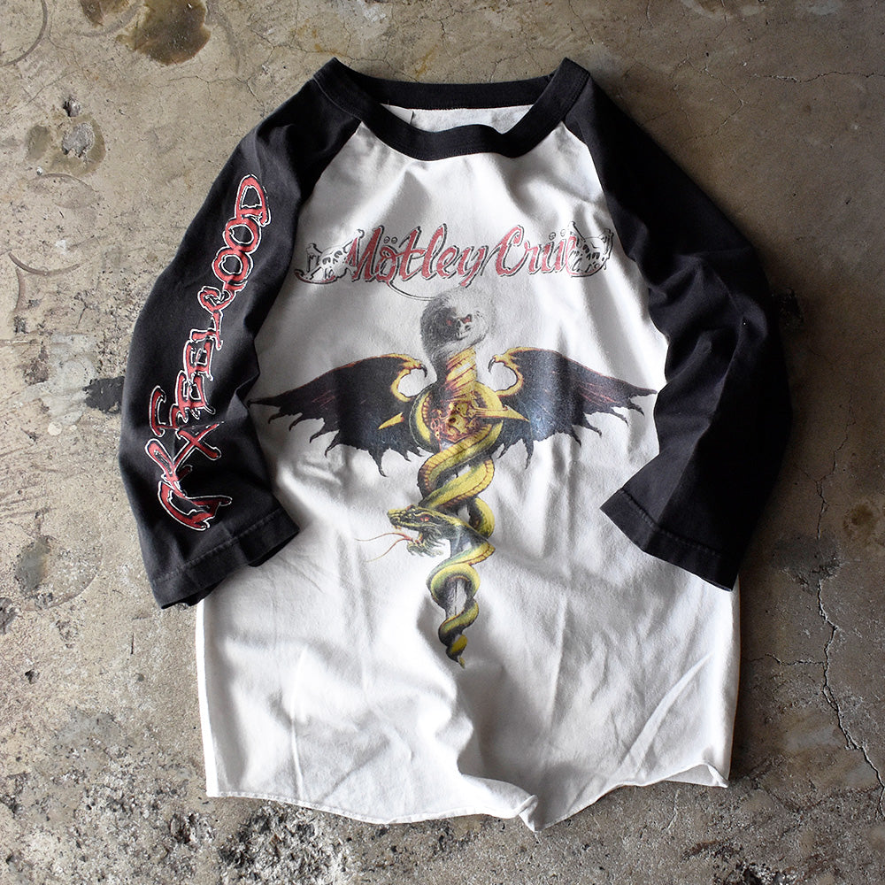 80's Mötley Crüe “Dr.Feelgood” ラグランスリーブTシャツ 240421H