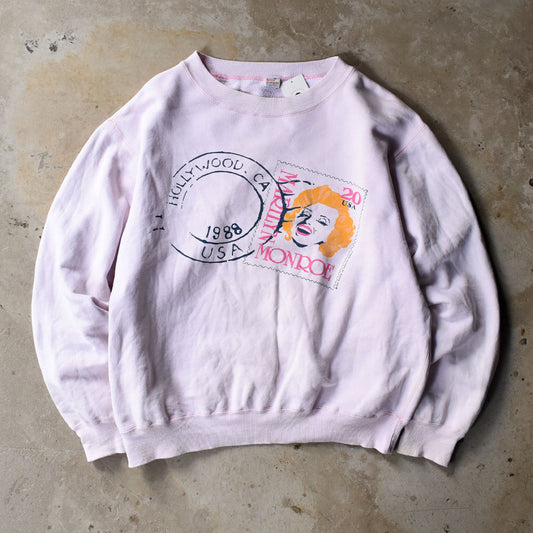 90’s Marilyn Monroe スタンプ柄 スウェット 251010H