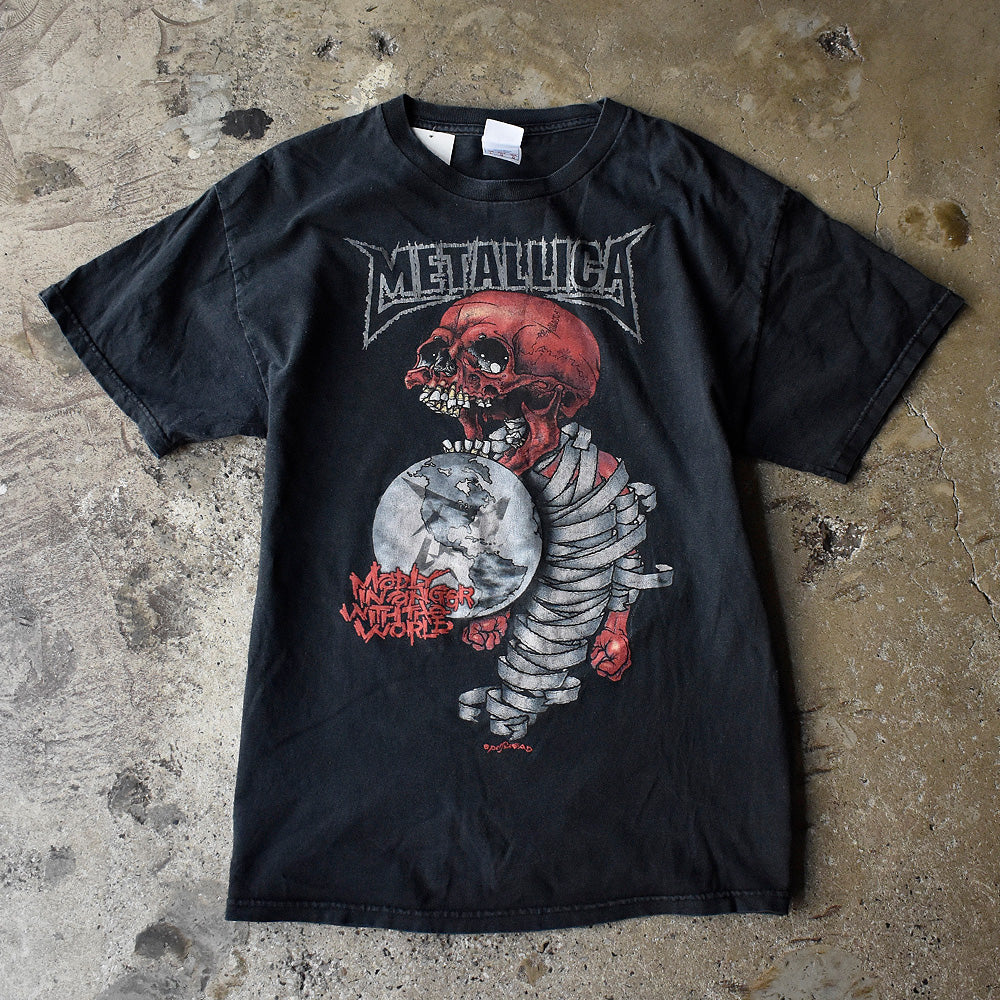 メタリカ×パスヘッド Madly in Anger with the World ツアーTシャツ 2004年 古着