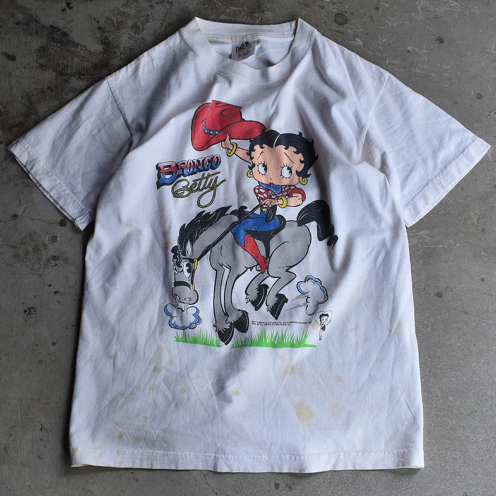 90s Betty Boop ベティブープ USA製 ロングTシャツ-