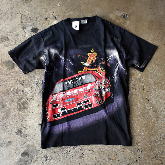 90's AOP! サンダー! Racing Tシャツ USA製 250517H