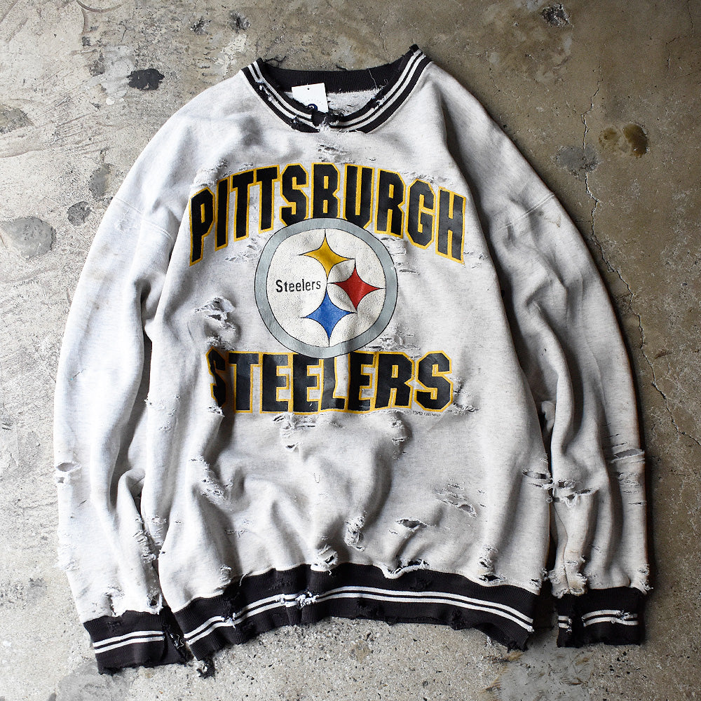 90's ボロ！ NFL “Pittsburgh Steelers” スウェット USA製 240409H