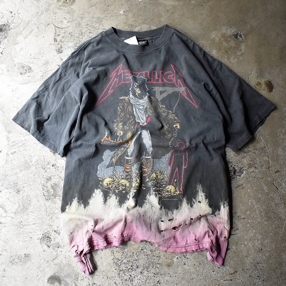 メタリカ×パスヘッド The Unforgiven ブリーチ ダメージ Tシャツ 1992年 ヴィンテージ