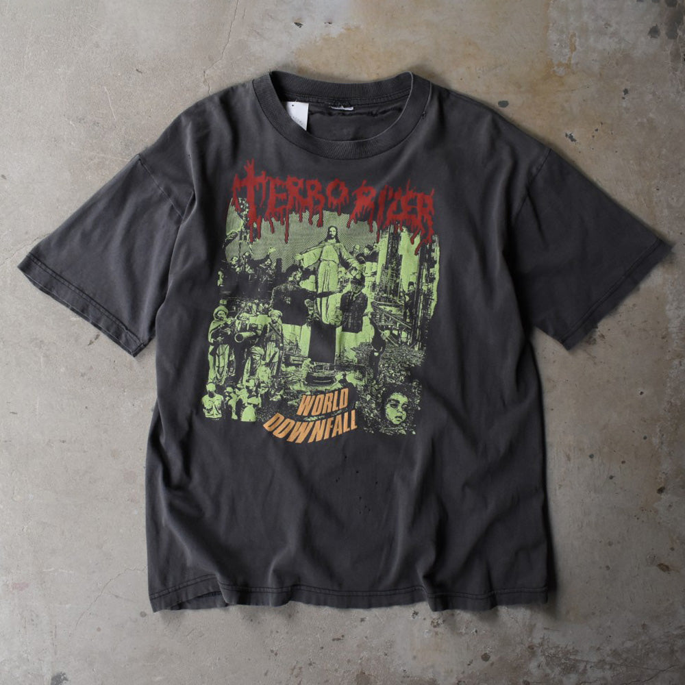 90’s TERRORIZER “World Downfall” グラインドコア ロックTシャツ 251121H