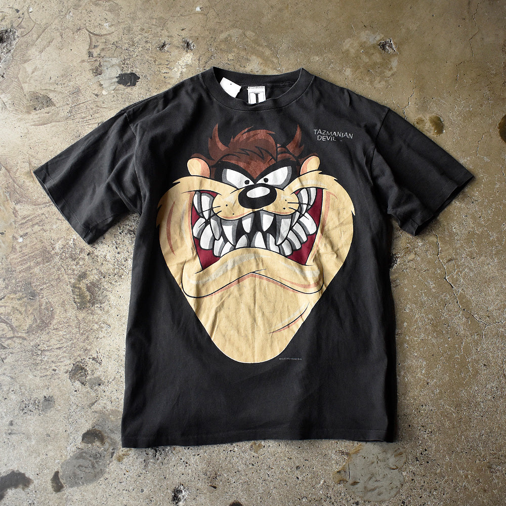 90's Looney Tunes “タズマニアン・デビル” ビッグフェイス！ 海外アニメ キャラ Tシャツ USA製 250729H