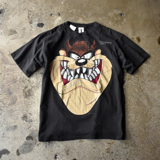 90's Looney Tunes “タズマニアン・デビル” ビッグフェイス! 海外アニメ キャラ Tシャツ USA製 250729H
