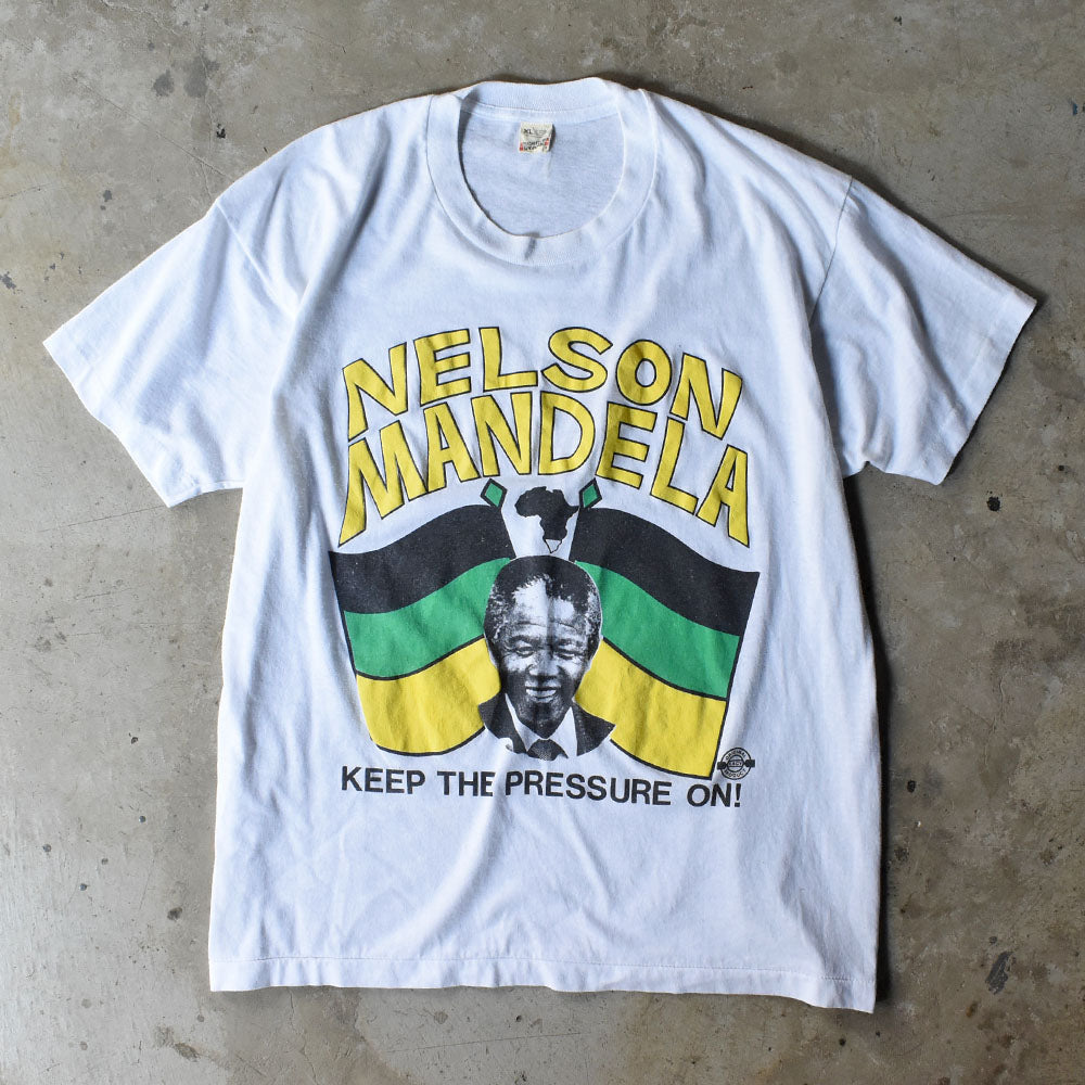 80’s Nelson Mandela “KEEP THE PRESSURE ON!” Tシャツ　250909H