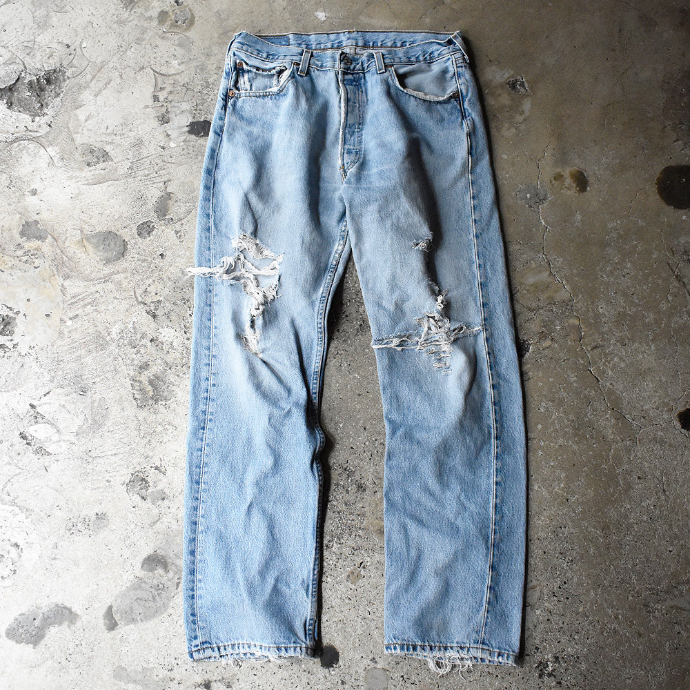 Y2K Levi's 501 ダメージ！ デニムパンツ USA製 250711H