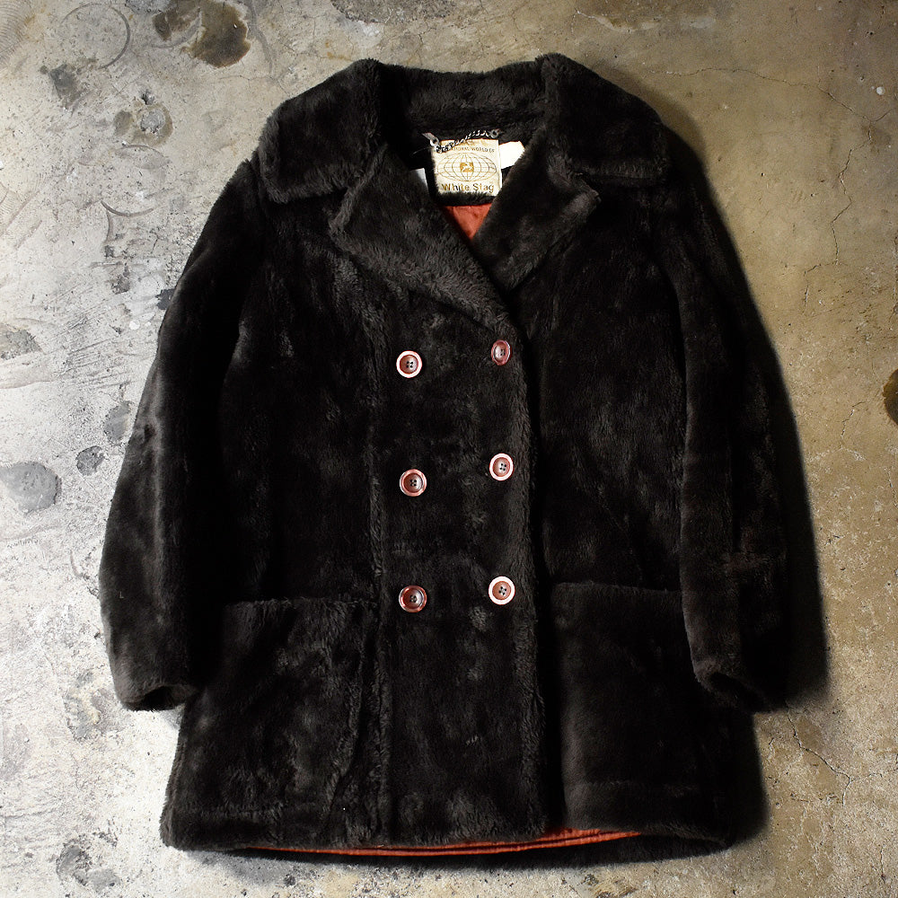 70's White Stag フェイクファーコート 231223H