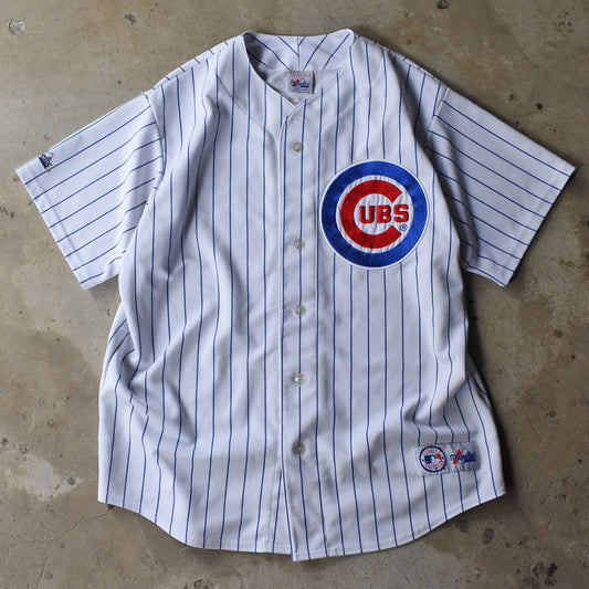 90’s Majestic “MLB Chicago Cubs” ベースボール ゲームシャツ 240625H