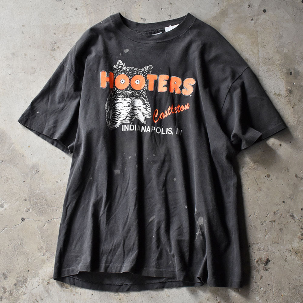 フーターズ フクロウロゴ 両面プリント Tシャツ 1990年〜 USA製 ヴィンテージ